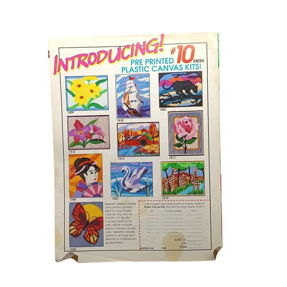 Plastic Canvas World Magazine Winning Designs 1992 Terrific Towel Dolls Totes - Picture 2 of 2